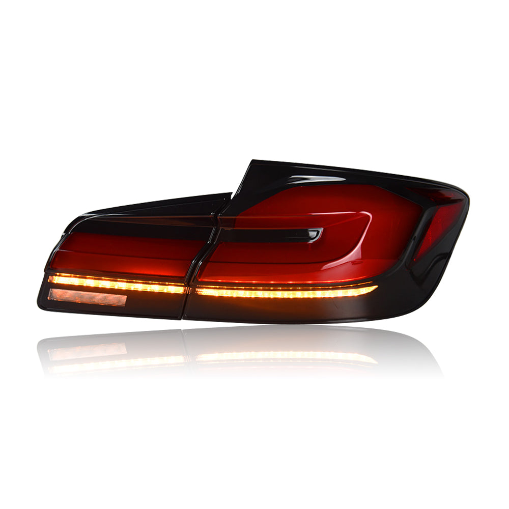 Letsdate - LED Tail Lights For BMW 5 Series F10 F18 2011-2017 Sequential Rear Lamp (Smoked/Red)-BMW-Letsdate-72*53*20-Smoked-Letsdate