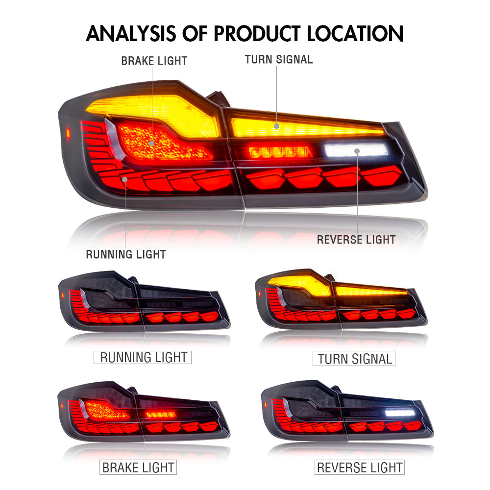 For BMW 5-Series G30 G38 520 530 540 M5 F90 2018-2022 Led Tail Light-BMW-Letsdate